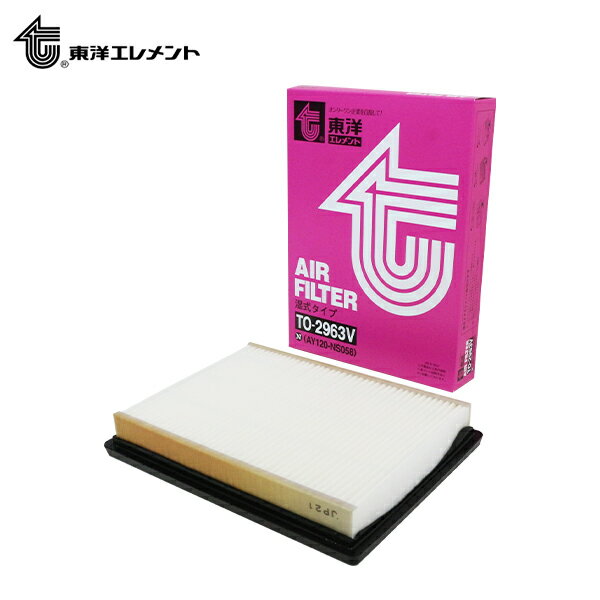 東洋エレメント エアーエレメント TO-2963V ニッサン マーチ K13 2010.07〜2022.07 16546-1HC0A エアーフィルター エアエレメント エアフィルタ エアクリーナー エンジン エアー クリーン 交換 メンテナンス 整備