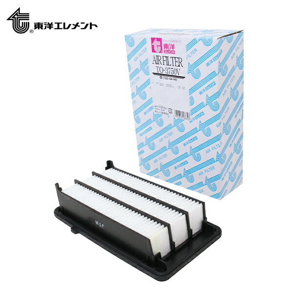 東洋エレメント エアーエレメント TO-3750V ホンダ CR-V RW1 2018.08〜 17220-5AA-A00 エアーフィルター エアエレメント エアフィルタ エアクリーナー エンジン エアー クリーン 交換 メンテナンス 整備