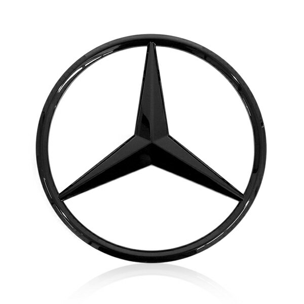 【送料無料】 Gクラス W463A G350d G550 G63 AMG 純正 ラジエーター エンブレム スリーポインテッドスター ナイトパッケージ仕様 グロスブラック 黒 ラジエター フロント グリル ベンツ純正部品 純正パーツ メーカーパーツ カスタム ドレスアップ 高品質 DIY