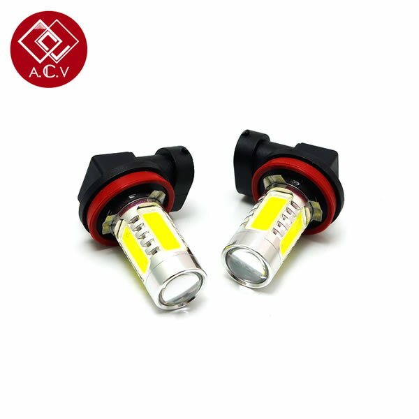 ハイパワーLED プロジェクター搭載◆LEDフォグランプ アリスト HB4(9006) JZS160系 H9.8〜H16.11 前期/後期 ホワイト 6000K 白 左右 2個1セット トヨタ【LED フォグ バルブ バーナー 炸裂11W 超高輝度 アルミヒートシンク スクエア SMD】