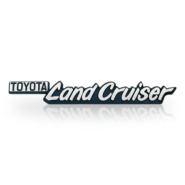  Toyota Land Cruiser 40系 ランドクルーザー US 純正 エンブレム メッキ＆ブラック 約 33mm×230mm トヨタ純正部品 メーカーパーツ カスタム ドレスアップ 高品質 DIY