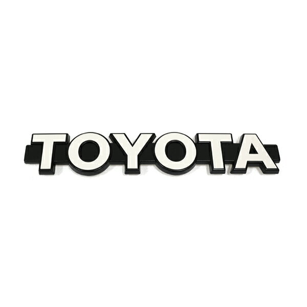 【送料無料】 60 ランドクルーザー 純正 フロント グリル エンブレム 39cm×6.5cm TOYOTA 白文字 ハイラックス プロボックス プラド ランクル70 ラジエータ ラジエター 純正部品 純正パーツ メーカーパーツ カスタム ドレスアップ 高品質 DIY