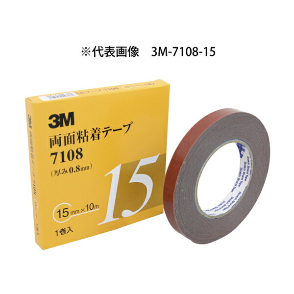 【メール便送料無料】 3M スリーエム 0.8mm厚 5mm幅 両面テープ 3M-7108-5 サイドモール パネル スポイラー アクリルフォームテープ