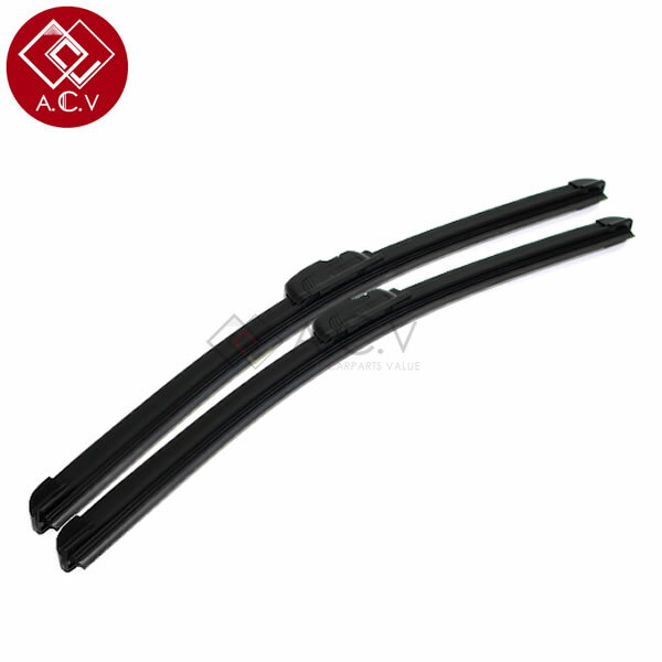 送料無料 カラー エアロワイパー パレット MK21S H20. 1～ 2本セット エアロブレード ブラック 黒 純正交換 換えゴム U字フック 左右セット ワイパーブレード 紫外線 ワイパーゴム フロント ガラス