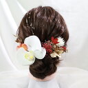 髪飾り 胡蝶蘭A3 結婚式髪飾り 袴 和装 着物 成人式 胡蝶蘭パープル ドライフラワー 結婚式 前撮り 卒業式 七五三 ピアノ発表会 ヘアアクセサリー お呼ばれ 振袖 袴 胡蝶蘭髪飾り かすみ草 白 赤 アーティフィシャルフラワー 造花 胡蝶蘭白