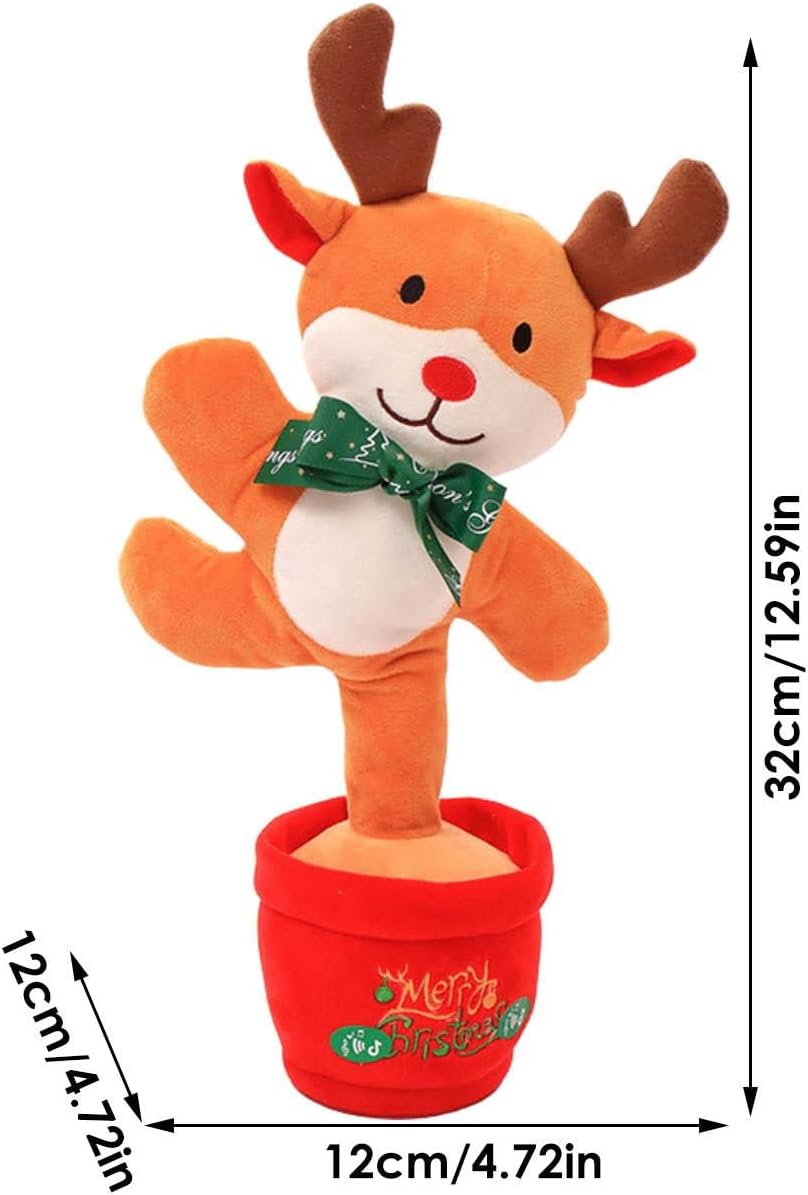クリスマスおもちゃ 歌う 踊る おもちゃ ジンジャーブレッドマン ペンギン クリスマスエルク ダンス サックス ギター 可愛い 面白い 動くクリスマスぬいぐるみ 電動玩具 LED発光 子供 おもちゃ 子供の日 誕生日 クリスマス プレゼント 電池式 父の日