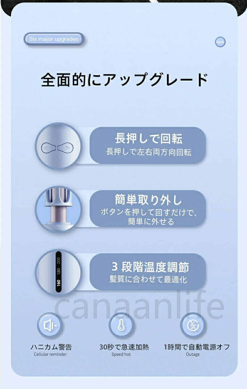 2025年新型 自動巻きカールアイロン32mm オートカールアイロン ヘアアイロン カー...