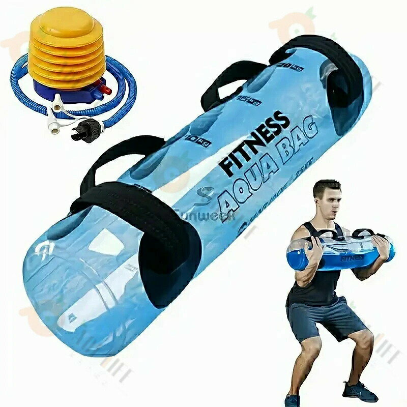 ウォーターバッグ ウォーターバッグ トレーニング 体幹トレーニング 器具 5kg 10kg 15kg 20kg 25kg 30kg 35kg 筋トレ器具 ウォーターダンベル 水 ウォーターバック コアトレーニング バーベル フットポンプ付き 送料無料