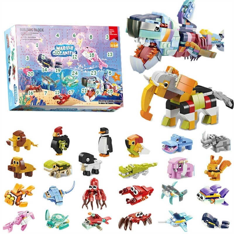 クリスマス アドベントカレンダー アヒルのおもちゃ クリスマス カウントダウン カレンダー コレクション アドベントカレンダー 子供のおもちゃ 動物 アドベントカレンダー おもちゃ 子供 男の子 女の子 ティーン 大人用のサムネイル