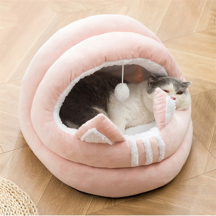 ペットハウス ドームハウス ペットベッド 犬 猫 ネコ 春 秋 冬 猫耳付き 寝床 厚手 ドーム型 もこもこ ふわふわ おしゃれ 暖かい 防風 防寒 寒さ対策 可愛い 洗える 休憩所 お留守番 お昼寝 クッション ペット用品 あったか 柔らかい 犬小屋 猫小屋 キャットハウス