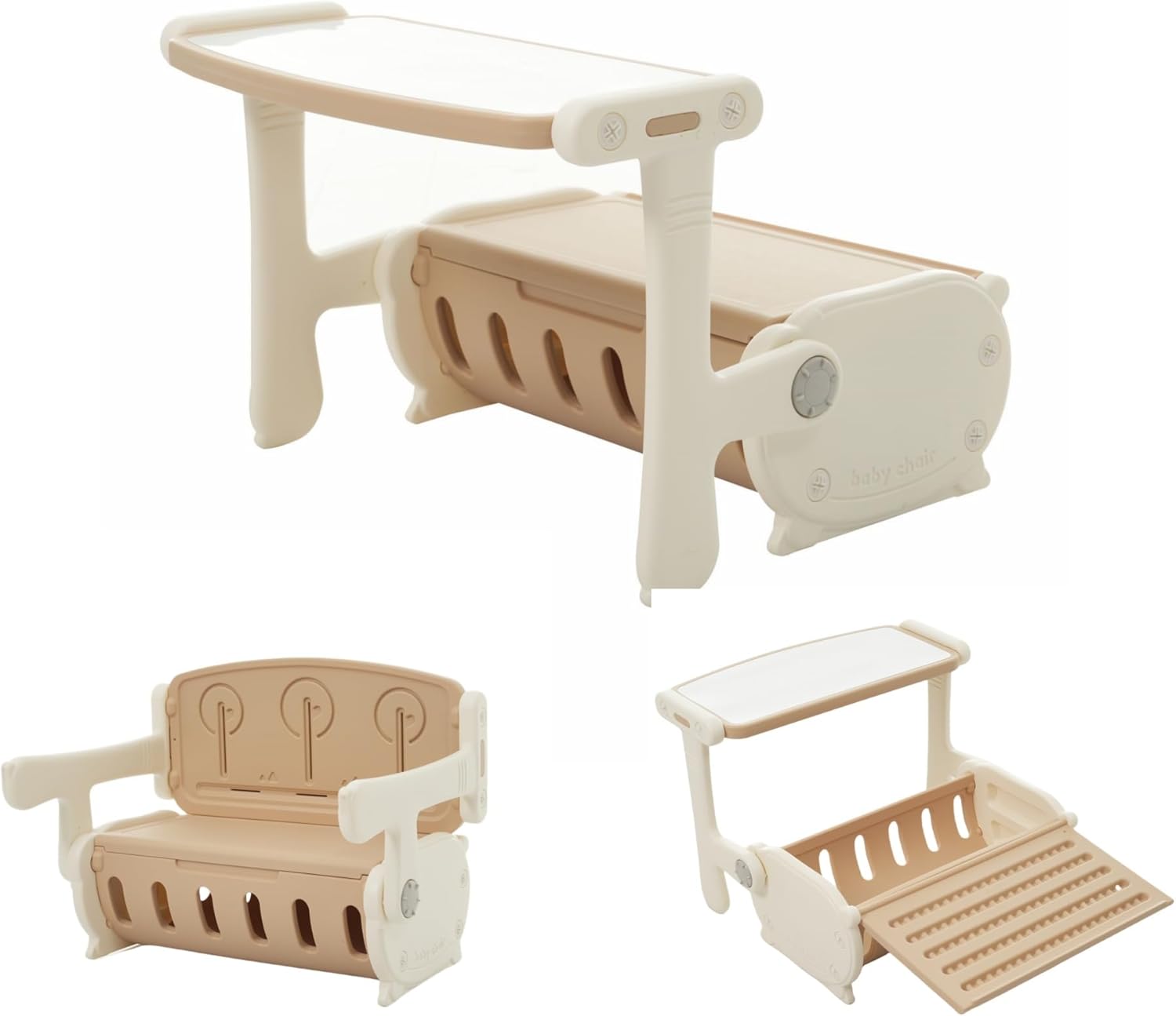 子供デスク 勉強デスク 机 一体型 折りたたみ 収納付き 耐荷重50kg 子供用 デスク・ソファ・収納モード..