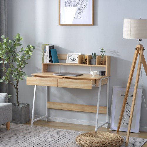 学習机 勉強机 デスクセット パソコンデスク オフィスチェア チェア 椅子 引き出し付き 収納台 ミシン台 多用途対応 省スペース 安定性抜群美しい木目調で高級感溢れる天板。一人暮らしやビジネスに最適なサイズ。省スペース設計で狭い場所でも使...