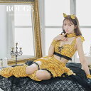 送料無料 あす楽 【6点SET】セットアップフレアスカート鬼コスプレ コスプレセット レディース アニマル タイガー 虎 トラ 鬼 セクシー アニマル 動物 コスプレ イエロー スカート 2ピース ハロウィン【ROUGE | ルージュ】 HW102SBdzc-24MY