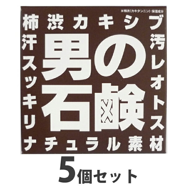 楽天矢尾百貨店 楽天市場店送料無料 男性誌など多数雑誌で紹介今話題のアレ柿渋カキシブ男の石鹸【5個セット】加齢臭の元を洗い流すことができる石鹸これからの季節大活躍 肌がツルツルすべすべ洗い上がりもさっぱりです柿渋カキシブ渋柿【入学 お返し】【母の日 父の日】