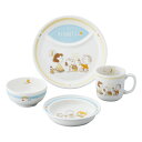 贈り物におすすめ 出産祝い&お食い初めのプレゼントに最適です。ピーナッツ スヌーピー 4ピースセット テーブルウェアセット 便利なベビー食器セット はじめての離...