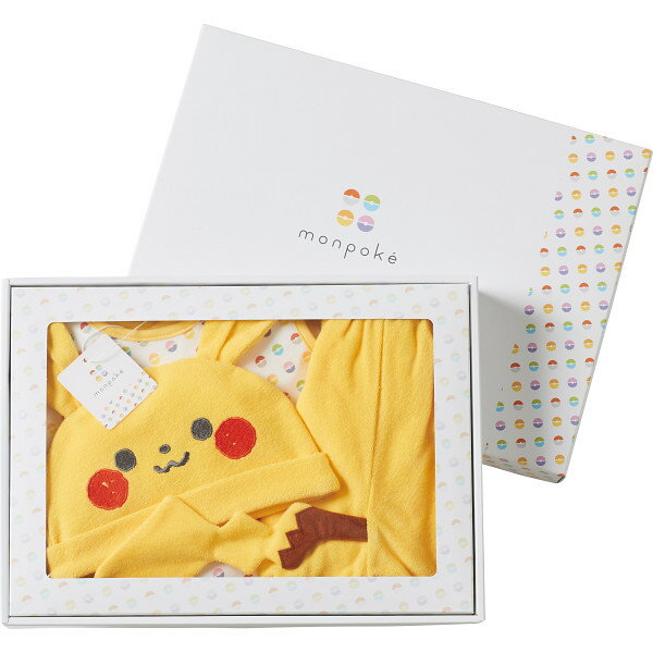 モンポケ ピカチュウギフトセット 出産祝い 贈り物 内祝い お返し 出産祝い 出産内祝い 【oiwaigift】【挨拶・内祝】【父の日・母の日】のし包装無料 メッセージカード無料