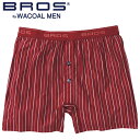 楽天矢尾百貨店 楽天市場店25％OFFSALE【BROS ブロス】ワコールメンズ フィットトランクス（前開き）しめつけすぎず、ダブつかない。ストレッチ素材。肌ざわりへの不快感を軽減。はきこみ丈:ジャストウエスト股下丈:ノーマル丈【入学 お返し】【母の日 父の日】【BROS_フィットトランクス】