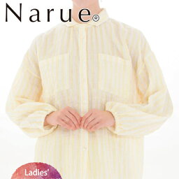 【Narue】ナルエー NARUE COMPANY LIMITED シャーリングダブルガーゼストライプシャツパジャマ セットアップ 春 可愛い パジャマ 大人かわいい サラサラ おしゃれ ギフト プレゼントルームウェア 部屋着 ギフト 入院 柄 綿100％【入学 お返し】【母の日 父の日】12000