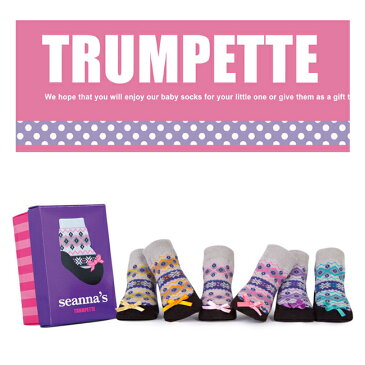 15％OFFSALE【女の子】SEANNA'S BABY SOCKS　6PAIRS　ベビーソックス　6ペア【TRUMPETTE】トランペット 【楽ギフ_包装】【楽ギフ_のし】【smtb-td】【出産祝い内祝い】【RCP】