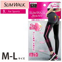 スリムウォーク SLIMWALK（スリムウォーク） ビューアクティBeau-Acty 美脚＆美尻レギンス ブラック M～L ピップ（1足入）UVカット、吸汗速乾糸使用、消臭繊維を使用骨盤サポートと太ももテーピングでWムーブアップ設計。