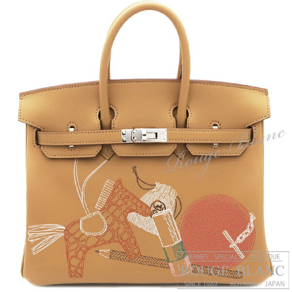 【エルメス/バーキン/バーキン25/限定/HERMES/新品/インアンドアウト】エルメス　バーキン25　インアンドアウト　ビスキュイ　スイフト　シルバー金具　【新品】 HERMES Birkin25 In and Out Biscuit Swift Silver Buckle 【NEW】のサムネイル