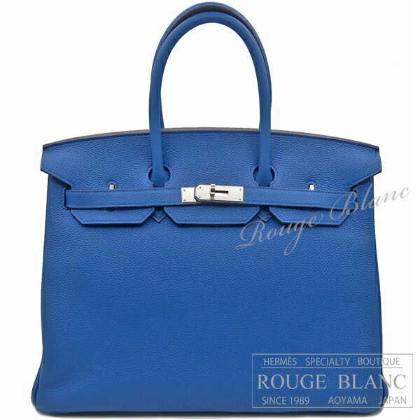 【エルメス/バーキン35/バーキン/HERMES/新品】エルメス　バーキン35　ブルーフランス　トゴ　シルバー金具　【新品】HERMES Birkin35 Bleu france Togo Silver Buckle 【NEW】