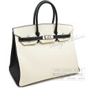 【エルメス/バーキン35/黒/バーキン/HERMES/新品/オーダー】エルメス バーキン35 スペシャルオーダー クレ×ブラック エプソン マットシルバー金具 ...