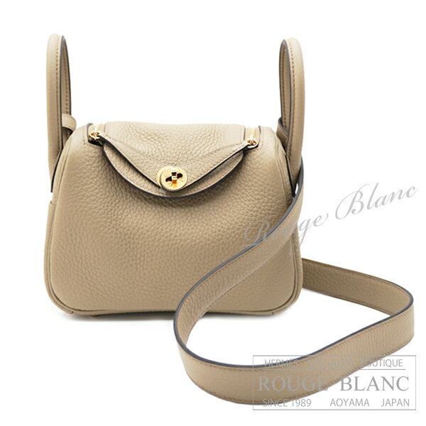【エルメス/リンディ/ミニリンディ/ショルダーバッグ/HERMES/新品/バッグ】エルメス　ミニリンディ　ベージュマルファ　トリヨンクレマンス　ゴールド金具 【新品】HERMES Mini Lindy Beige marfa Taurillon Clemence Gold Buckle【NEW】
