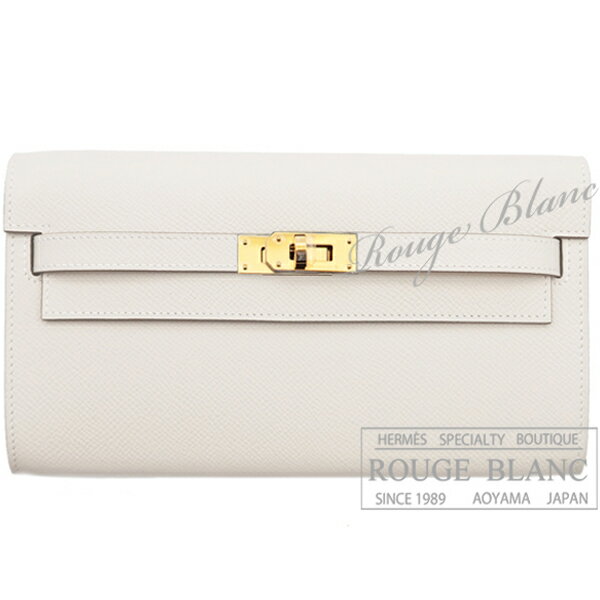 【エルメス/ケリートゥーゴー/ケリー/ケリーウォレット/HERMES】エルメス　ケリーウォレット ロング トゥーゴー　クレ　エプソン　ゴールド金具【新品】HERMES Kelly Wallet Long To Go Craie Epsom Gold Buckle【NEW】のサムネイル