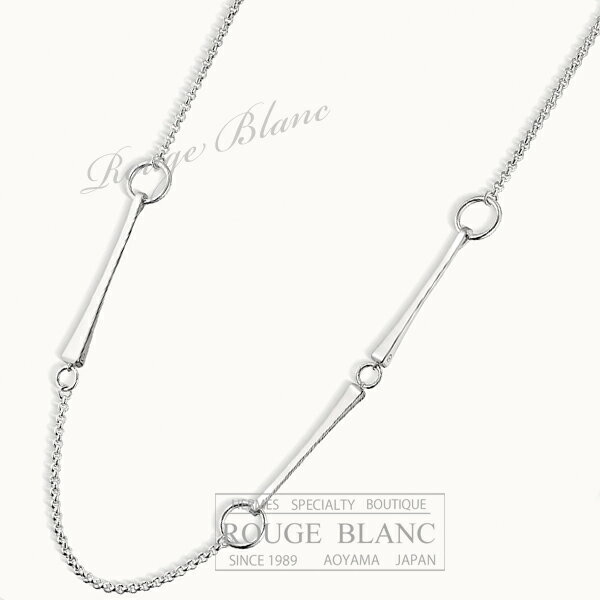 エルメス ネックレス（レディース） エルメス　ロングネックレス　"クルー・ド・フォルジュ"　シルバー　【新品】HERMES Long necklace "Clou de forge" Silver 【NEW】