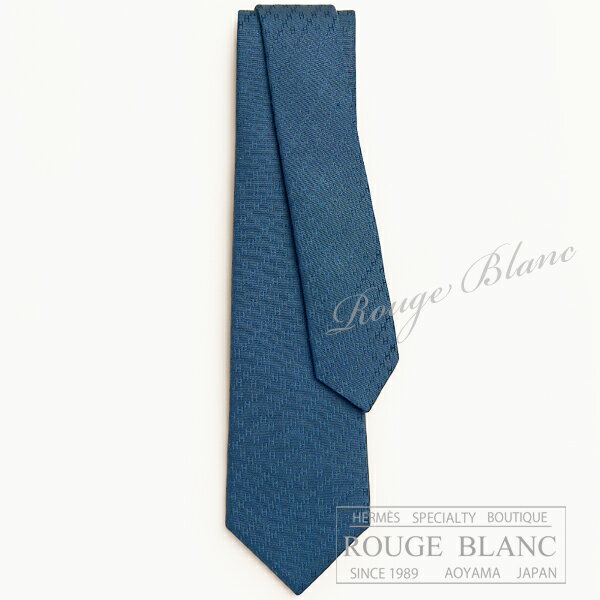 【エルメス/ネクタイ/HERMES/シルク/新品】エルメス　ネクタイ　”ニューH”　オーシャン　シルク 【新品】HERMES Tie ”Faconnee New H” Ocean 【NEW】