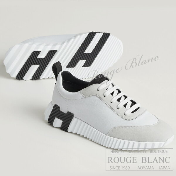 エルメス　スニーカー　”バウンシング” 　ホワイト×ブラック　#37 1/2 HERMES Sneaker "Bouncing" White×Black