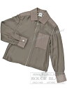 エルメス 2024 S/S シルク×レザー ブルゾン ジャケット エトゥープ #34 タグ付 【新品】HERMES Silk & Leather Blouson Jacket Etoupe 【NEW】