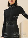 エルメス 2024 A/W ロングスリーブニット リブ ハイネック ブラック #38 【新品】HERMES Long-sleeve sweater Black 【NEW】
