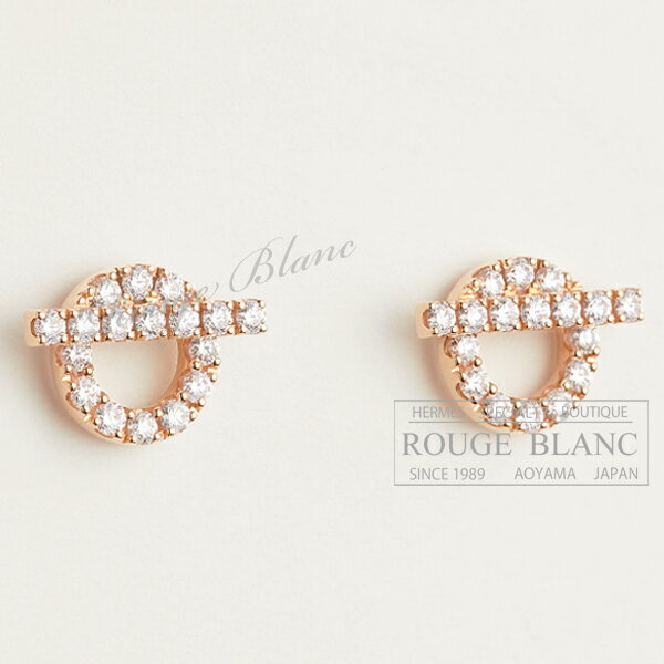 エルメス　ピアス　”フィネス”　ローズゴールド×ダイヤモンド 【新品】HERMES Pierced Earrings "Finesse" Rose gold×Diamond【NEW】のサムネイル
