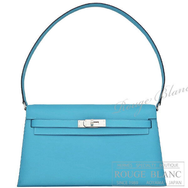 【エルメス/ミニケリー/ケリーエラン/ケリー/バーキン/HERMES】エルメス　ケリーエラン　ブルードノール　ヴォーマダム　シルバー金具 【新品】HERMES Kelly Elan Blue du nord Veau madame Silver Buckle 【NEW】のサムネイル