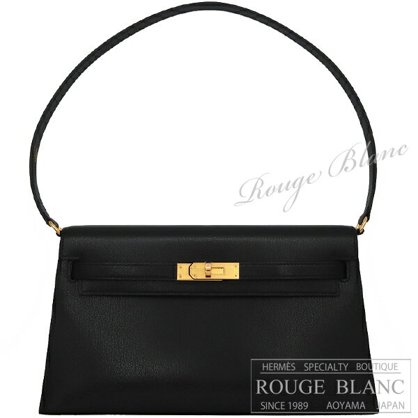 【エルメス/ミニケリー/ケリーエラン/ケリー/バーキン/HERMES】エルメス　ケリーエラン　ブラック　黒　シェーヴルシャムキラ　ゴールド金具　【新品】HERMES Kelly Elan Black Chevre chamkila Gold Buckle 【NEW】のサムネイル