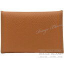 エルメス カルヴィ カードケース 名刺入れ ゴールド エプソン【新品】 HERMES Calvi Cardcase Gold Epsom 【NEW】