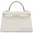 【エルメス/ミニケリー/ケリー/バーキン/HERMES】エルメス ケリーミニ 2/ミニケリー 2 クレ エプソン エレクトラム金具 外縫 い【新品】HERMES...