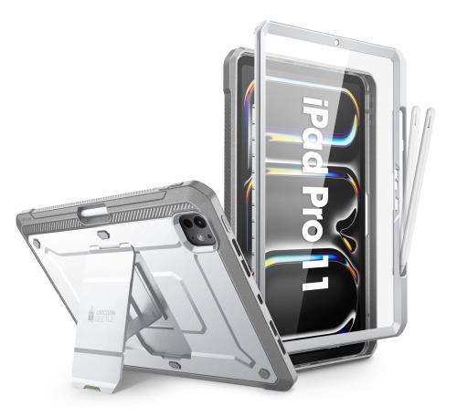 SUPCASE iPad Pro 11インチ 2024 M4 第5世代 ケース 全面保護 Apple 鉛筆充電対応 Apple ペン収納 保護フィルム付き スタン