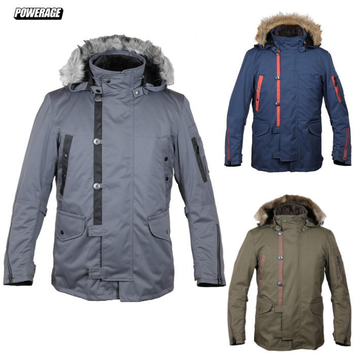 [2025-2026秋冬モデル] 【パワーエイジ】PWJ0001 POWERAGE N-3Bライダース (極暖インナージャケット付属) バイク ジャケット