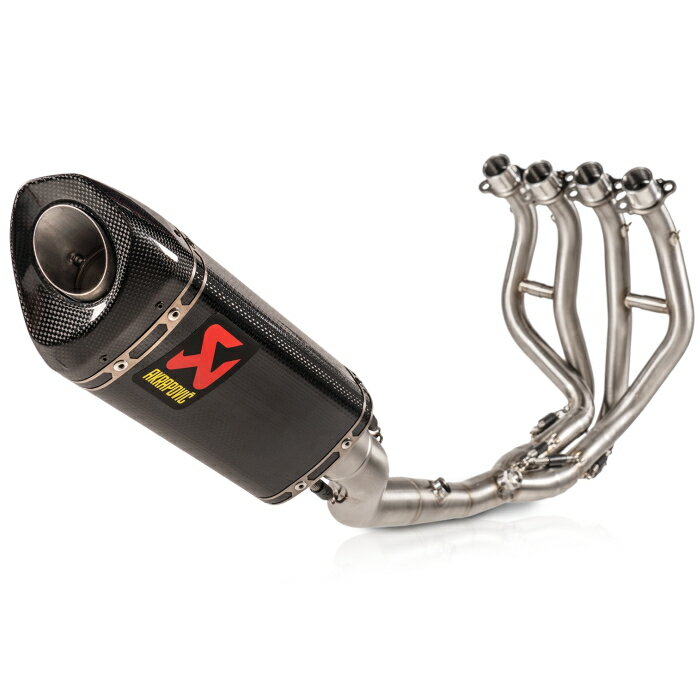 【アクラポビッチ】AKRAPOVIC S-K2R3-APC レース専用 フルエキゾーストマフラー カーボン (KAWASAKI : NINJA ZX-25R '23、NINJA ZX-4RR '23, NINJA ZX-4R SE '23) バイク 一般公道使用不可 (P)