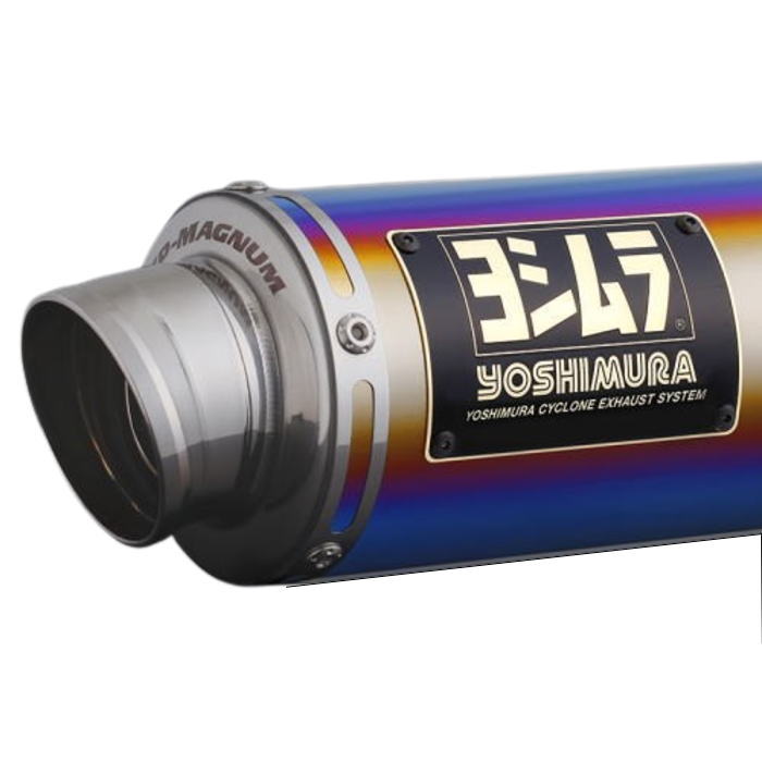 【ヨシムラ】110A-44F-5Y81B 機械曲GP-MAGNUMサイクロン TYPE-UP EXPORT SPEC 政府認証 (HONDA : Monkey125 '21-'25) フルエキゾーストマフラー STB チタンブルーカバー バイク YOSHIMURA