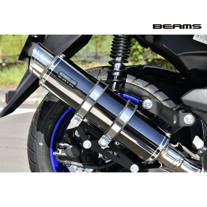 【BEAMS】G276-54-005 ビームス R-EVO2 SMB (スーパーメタルブラック)サイレンサー 政府認証 (YAMAHA : N-MAX125) マフラー バイク ヤマハ JMCA