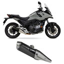 【モリワキ】01810-6R1V1-10 (HONDA : NC750X/DCT '21-'24, NC750X DCT '25-) Slip-On Exhaust MX BP-χ (ブラックパール・カイ) 政府認証 スリップオンマフラー MORIWAKI