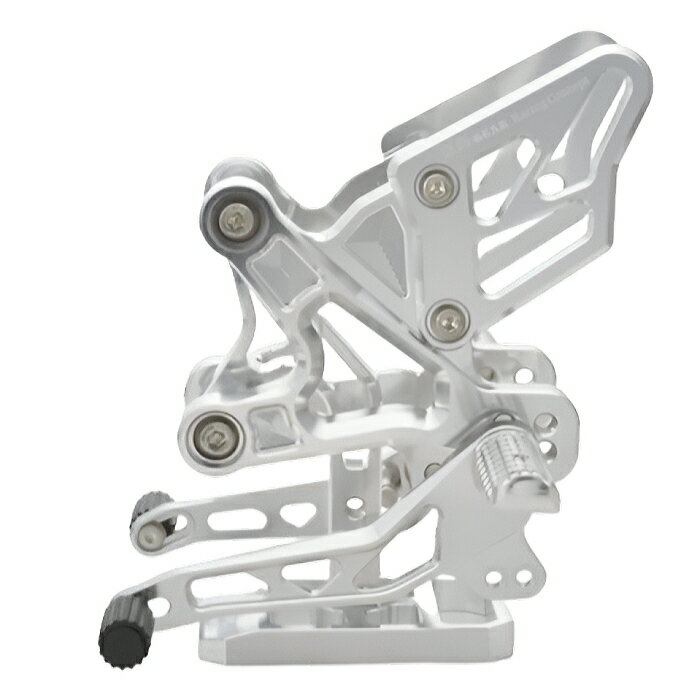 【アールズギア】AC01-0100-CL Racing Concept ZX-25R・ZX-4Rライディングステップ (クリアシルバー) (KAWASAKI : ZX-25R '20-22/23 SE/SE、ZX-4R SE ’23-、ZX-4RR '23- 他) バイク カワサキ r's gear