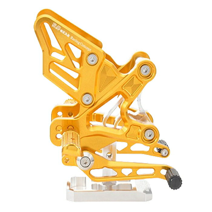 【アールズギア】AC01-0100-OR Racing Concept ZX-25R・ZX-4Rライディングステップ (オレンジゴールド) (KAWASAKI : ZX-25R '20-22/23 SE/SE、ZX-4R SE ’23-、ZX-4RR '23- 他) バイク カワサキ r's gear