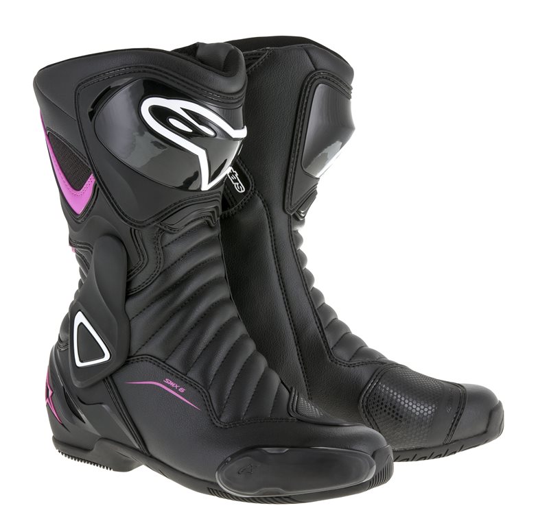 処分特価 【Alpinestars】 2223117 STELLA SMX-6 V2 BOOT ALPINESTARS BLACK FUCHSIA WHITE 1032 ステラ オンロードブーツ 女性 レディース 正規品 アルパインスターズ バイク レーシングブーツ