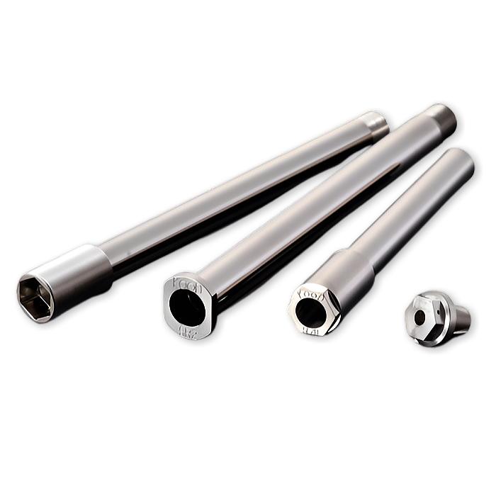 【KOOD】Y-P-014 クード ピボットシャフト (YAMAHA : SWROW250 XT250 '05-'18 , TRICKER250 XG250 '04-'17他) バイク ヤマハ クロモリアクスルシャフト ピボット用