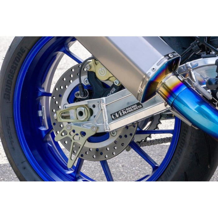 【OVERRACING】52-44-09 YZF-R7(22-) オーヴァーレーシング スイングアーム Type9 ポリッシュ仕上げ シルバー バイク オーバーレーシング
